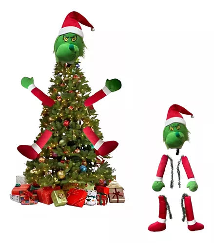 ¡Adorno Navideño Grinch: Dale un Toque Divertido a tu Árbol de Navidad! 🎄✨